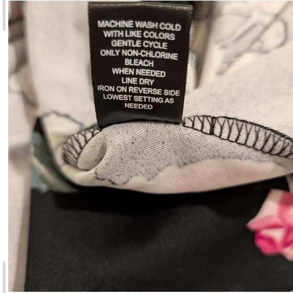 Trixxi Black Dress with Pink Floral and Lace Back - Picture 10 of 10